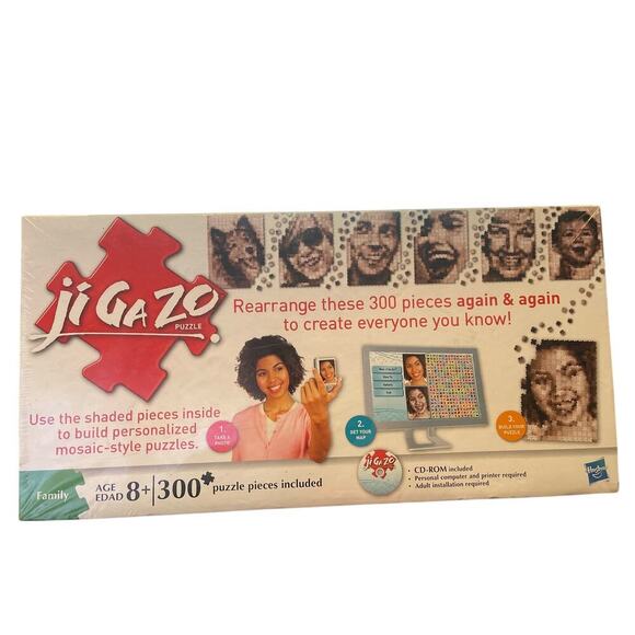 Hasbro Jigazo 300 Piece Puzzle Family 8+ Factory Sealed NEW 2010 - Picture 1 of 3
